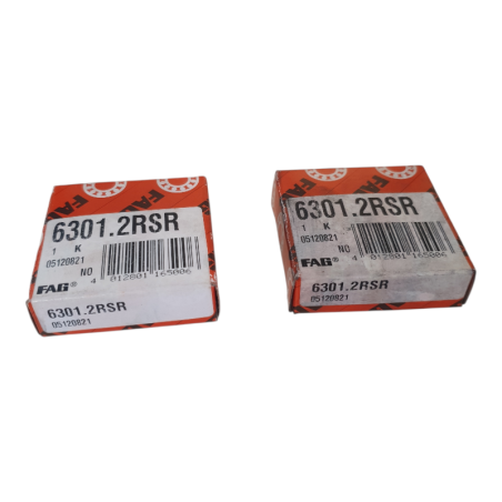 Lot de 2 FAG 6301.2RSR Roulement à billes