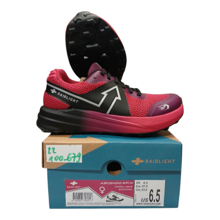 RAIDLIGHT ASCENDO MP+W BASKET FUSHSIA FEMME TAILLE  37,5EU US6,5 UK4,5 23,5CM