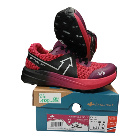 RAIDLIGHT ASCENDO MP+W BASKET FUSHSIA FEMME TAILLE  38,5EU US7,5 UK5,5 24,5CM