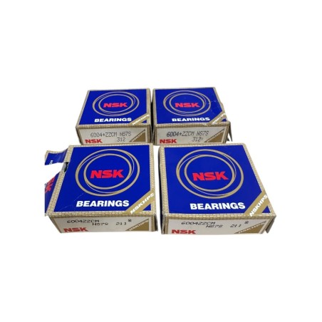 LOT DE 4 NSK 6004+ZZCM ROULEMENT A BILLES
