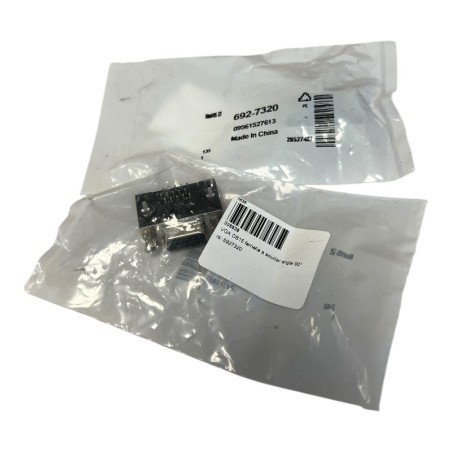 LOT DE 2 HARTING 09561527613 Connecteur Sub-D 15 voies Femelle