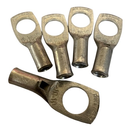 Lot de 15 Cosses à sertir à oeillet 10mm² M10 M8 M6