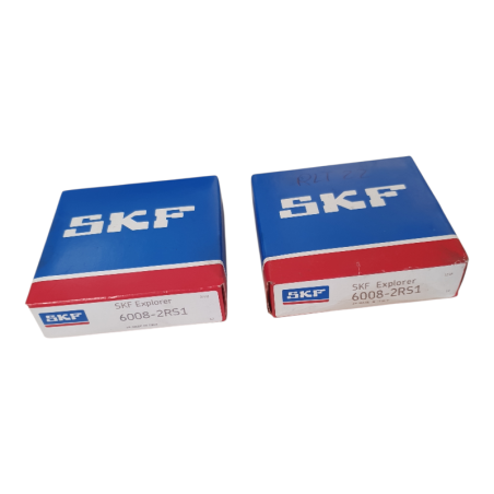 Lot de 2 SKF 6008-2RS1 Roulement