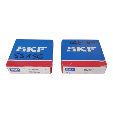 Lot de 2 SKF 6207-2Z Roulement