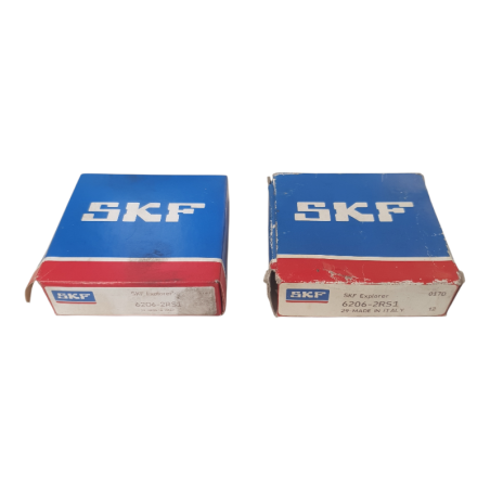 Lot de 2 SKF 6206-2RS1 Roulement