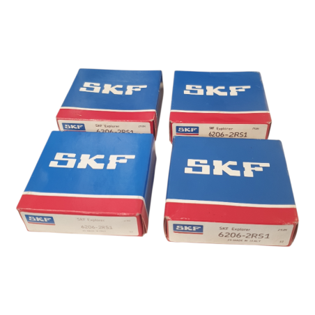 Lot de 4 SKF 6206-2RS1 Roulement