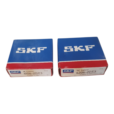 Lot de 2 SKF 6206-2Z/C3 Roulement