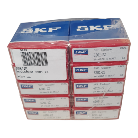 Lot de 10 SKF 6201-2Z Roulement