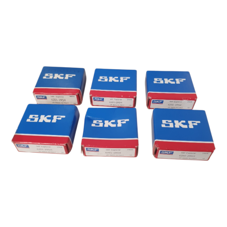 Lot de 6 SKF 6201-2RSH Roulement