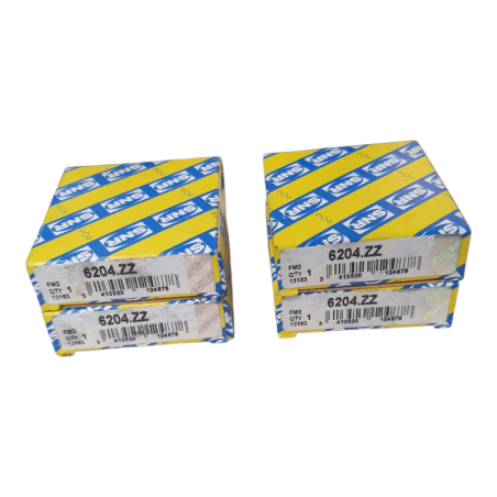 Lot de 4 SNR 6204.ZZ Roulement