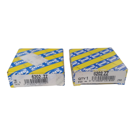 Lot de 2 SNR 6202.ZZ Roulement