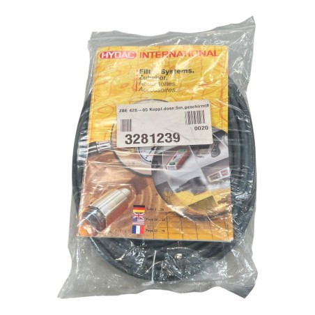 HYDAC 3281239 Câble 5m pour capteur série CS1000 8-pole M12x1