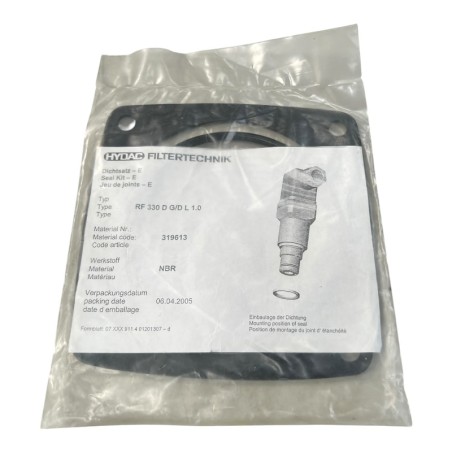 HYDAC 319613 RF 330 D G/D L 1.0 Jeu de joints NBR pour filtre