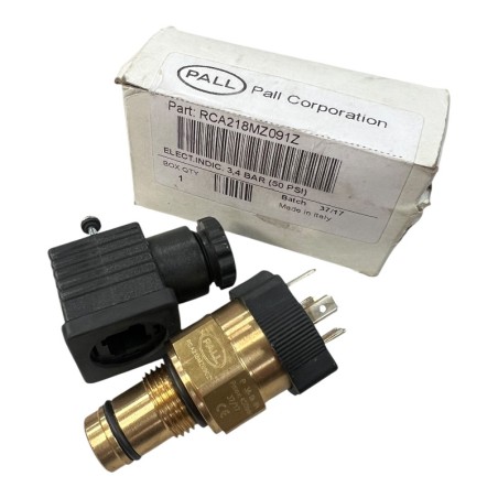 PALL RCA218MZ091Z Indicateur de colmatage 3.4bar avec connecteur Hirschmann