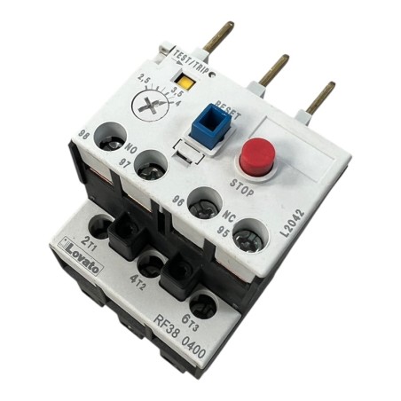LOVATO RF380400 Relais de surcharge thermique Lovato 2.5A 4 A NO/NF