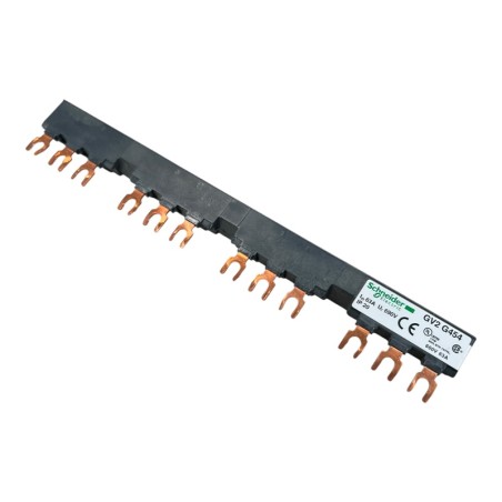 SCHNEIDER ELECTRIC GV2G454 Jeu de barre tripolaire 63A 4 dérivations pas 54 mm