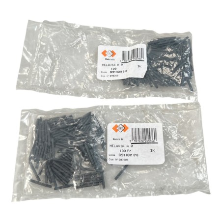LOT DE 200 SES 02010001010 HELAVIA A0 Gaine thermorétractable Diam.2mm Lg 20mm