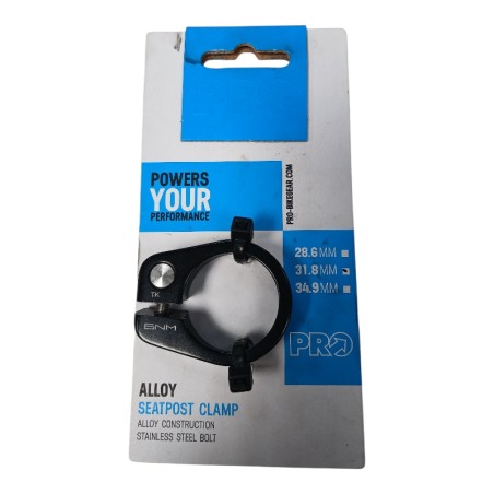 PRO SHIPRAC0061 COLLIER DE TIGE DE SELLE NOIR DIAMETRE 31,8mm