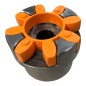 KTR ROTEX 65 Moyeu avec rainure à clavette et vis pression GG25 + T-PUR Anneau KTR ROTEX 65 Moyeu avec rainure à clavette et vis pression GG25 + T-PUR Anneau