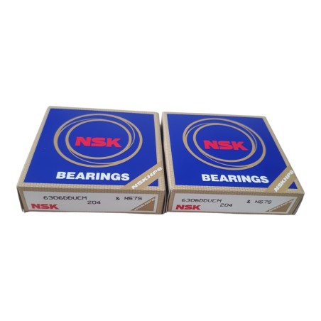 Lot de 2 NSK 6306DDUCM Roulement