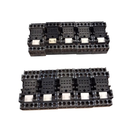 Lot de 10 Socles relais CARLO GAVAZZI ZDM14