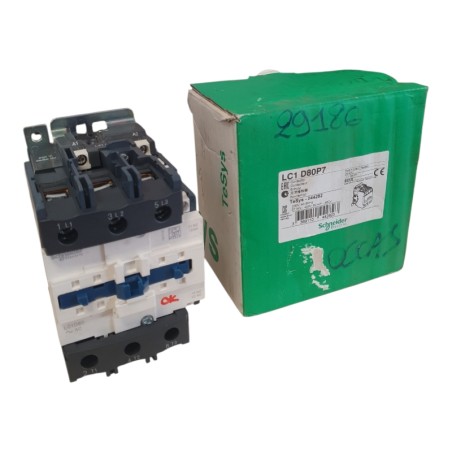 SCHNEIDER ELECTRIC LC1 D80P7 CONTACTEUR + BOBINE LX1 D6 P7 230V 50-60HZ