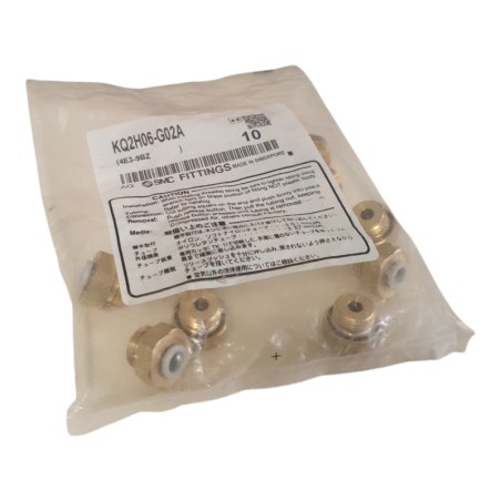 Lot de 10 SMC KQ2H06-G02A Raccord pneumatique