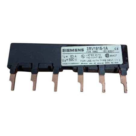 SIEMENS 3RV1915-1A Rail collecteur triphasé 63A 690V