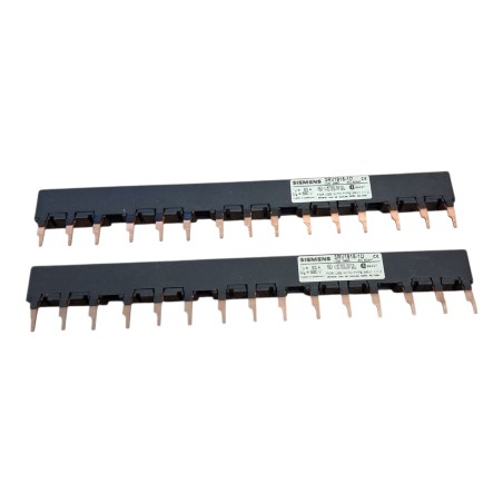 LOT DE 2 SIEMENS 3RV1915-1D Rail collecteur triphasé 63A 690V
