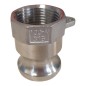 Raccord à cames 100-A 316 ADAPTATEUR FEMELLE - TYPE A - INOX 316 Raccord à cames 100-A 316 ADAPTATEUR FEMELLE - TYPE A - INOX 316