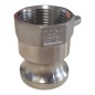 Raccord à cames 100-A 316 ADAPTATEUR FEMELLE - TYPE A - INOX 316 Raccord à cames 100-A 316 ADAPTATEUR FEMELLE - TYPE A - INOX 316