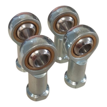 Lot de 4 TESNO CFP10 M10 Embout à rotule