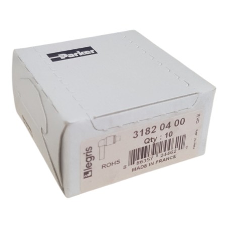 LOT De 10 Raccord pneumatique PARKER LEGRIS 3182 04 00 Enfichable