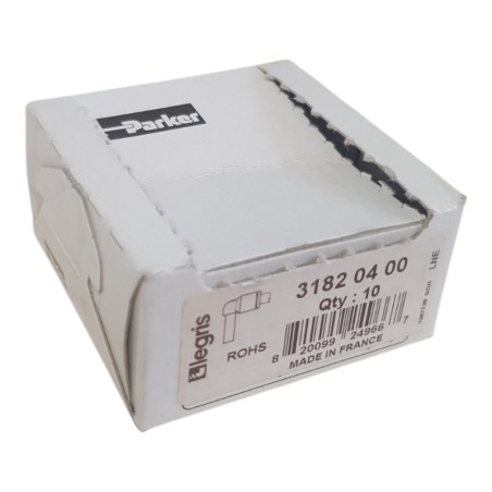 LOT De 10 Raccord pneumatique PARKER LEGRIS 3182 04 00 Enfichable
