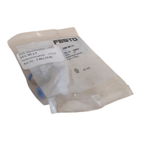 Lot de 10 FESTO QSM-M5-4-I Raccord instantané pneumatique enfichable