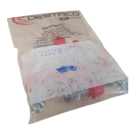 Lot de 10 DESTACO 225208-M Tige plate en néoprène collée M8 - Métrique