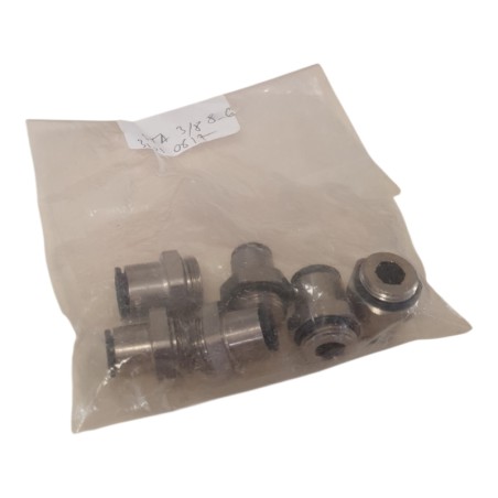 Lot de 6 Legris 3101 08 17 Raccord pneumatique Enfichable, Mâle 3/8