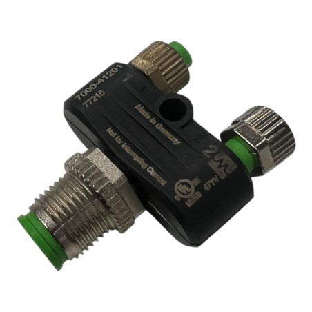 MURR ELEKTRONIK 7000-41201 Coupleur T M12 mâle / 2x M8 femelle codé A