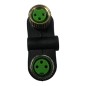 MURR ELEKTRONIK 7000-41201 Coupleur T M12 mâle / 2x M8 femelle codé A MURR ELEKTRONIK 7000-41201 Coupleur T M12 mâle / 2x M8 femelle codé A