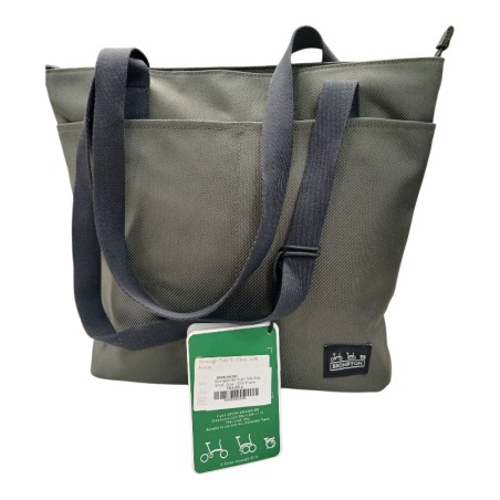 BROMPTON BRMQ101581 BOROUGH TOTE BAG SMALL OLIVE WITH FRAME BAGAGE VELO