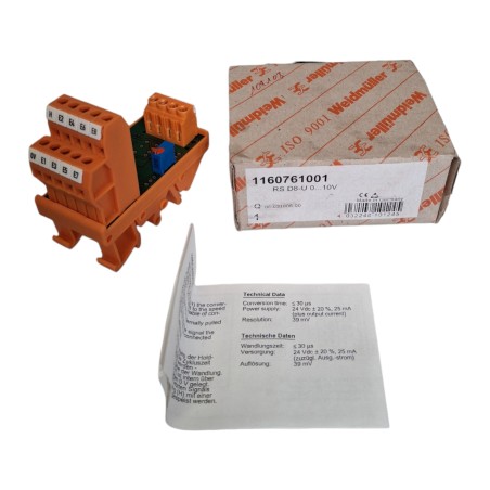 WEIDMÜLLER 1160761001 Convertisseur analogique-numérique RS D8-U 0...10V