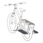 YUBA Long Alloyboards  Aluminium Footrests for Carrying Passengers