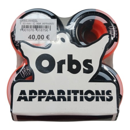 ORBS APPARITIONS T.53mm C.99A LOT DE 4 ROUES SKATE