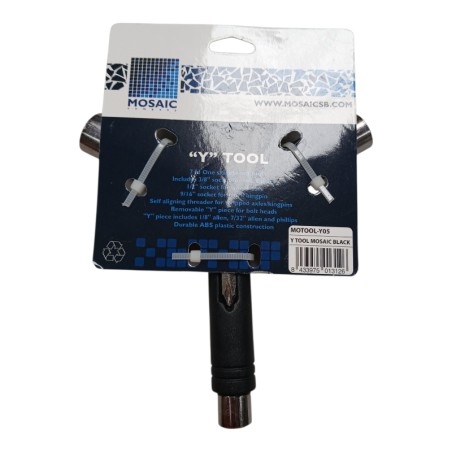 MOSAIC Y TOOL NOIR OUTIL SKATEBOARD 7 EN 1