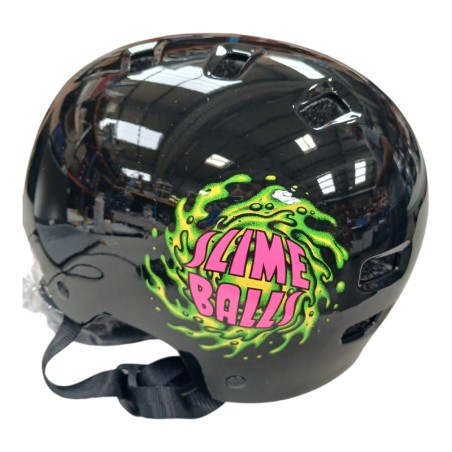 BULLET OSFA CASQUE JUNIOR SLIME BALL POUR SKATEBOARD NOIR TAILLE 49-54cm