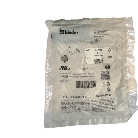 BINDER 99 0430 14 04 CONNECTEUR CYLINDRIQUE FEMELLE BINDER SERIE 713