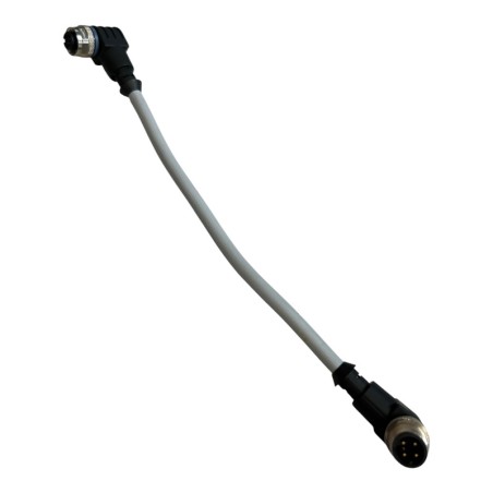 WAGO 756-3106/040-002 Ligne d'alimentation M12F coudé/M12M coudé 4 pôles 0,2m