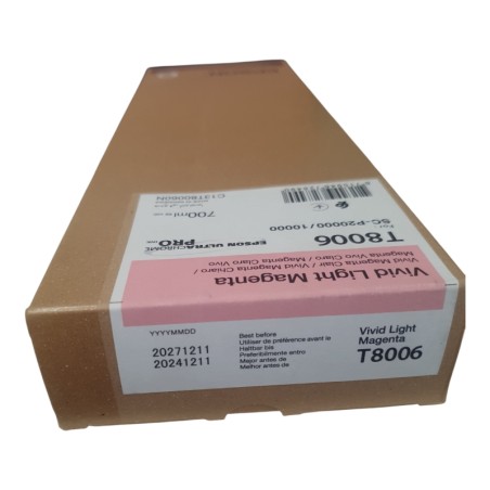EPSON T8006 Vivid Light Magenta Cartouche d'encre d'origine BB 2027.12.11