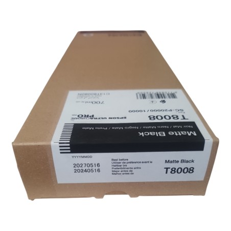 EPSON T8008 Matte Black Cartouche d'encre d'origine BB 2027.05.16