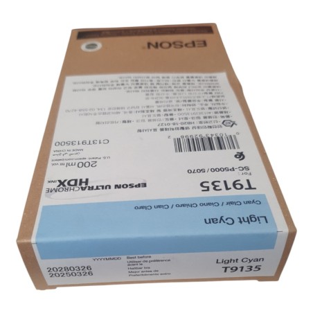 EPSON T9135 Light Cyan Cartouche d'encre d'origine BB 2028.03.26